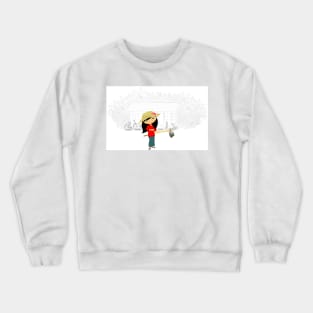 TropoGirl - Chinese country girl - Living in the country Crewneck Sweatshirt